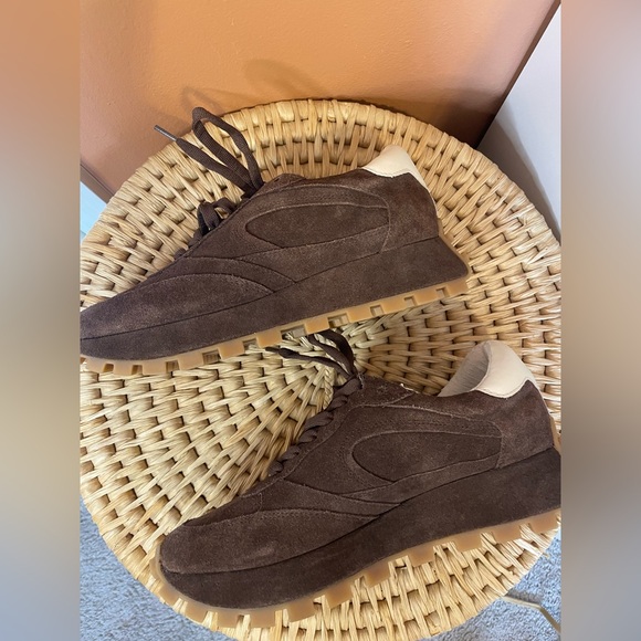 Dolce Vita Tricia Sneakers in Dk Brown Suede Chunky Retro Women’s Size 7 - Picture 11 of 11